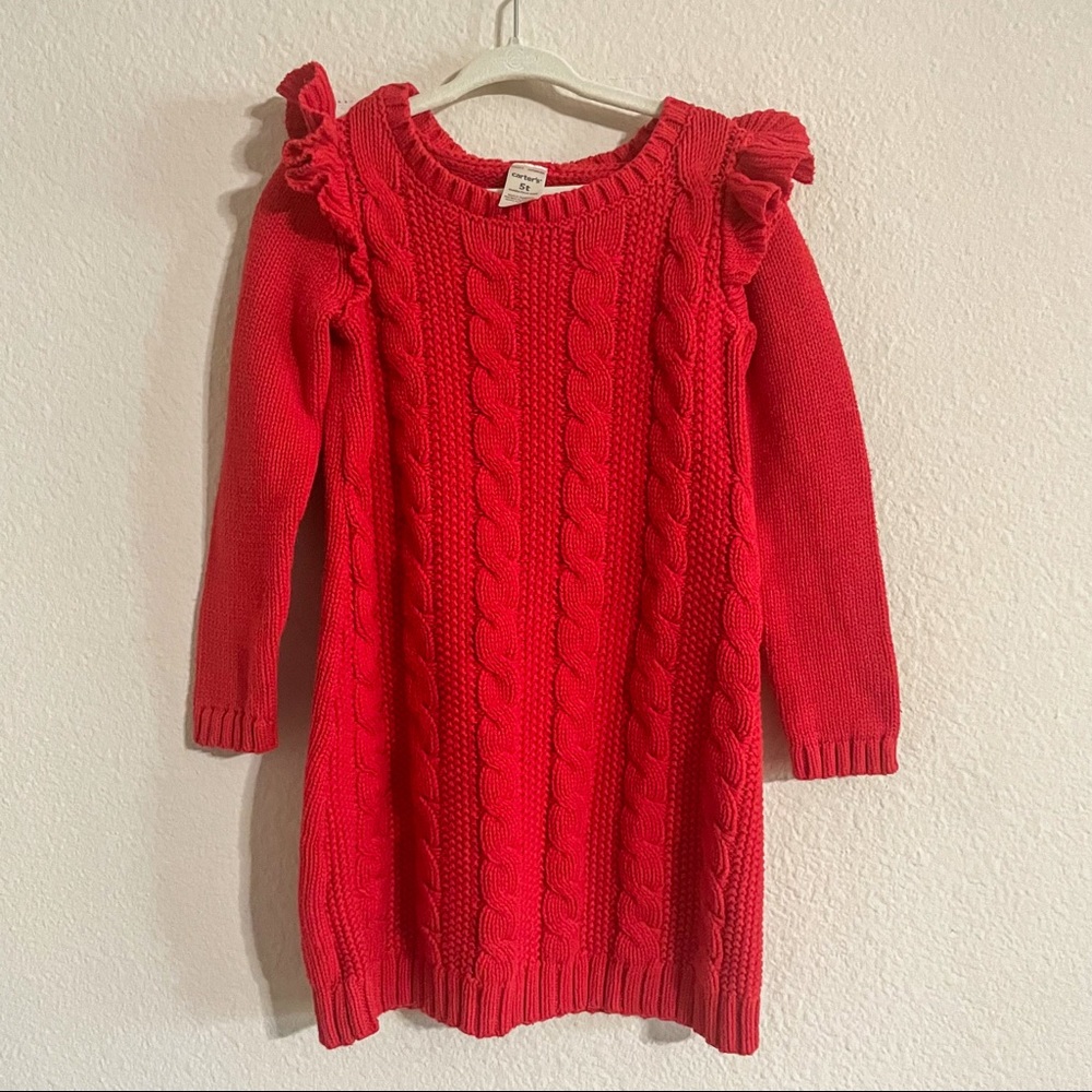 Carter’s Kid Girl’s Red Long Dress size 5T